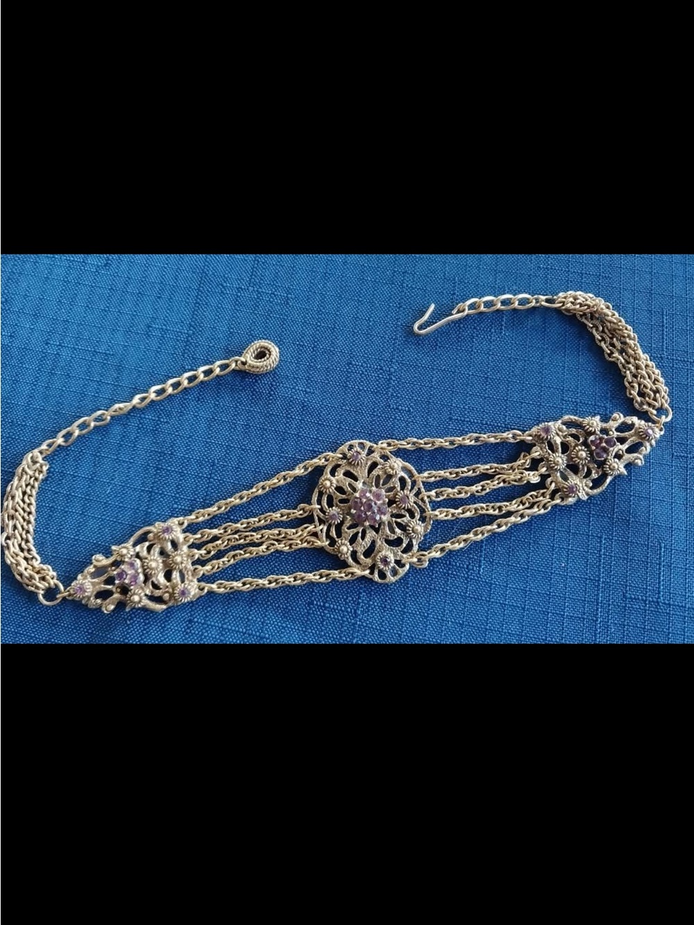 Vintage goldette festoon style choker
